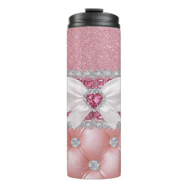 Pink Glitter Bling Thermosbecher