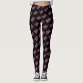 Pink Glitter Boss Babe Leggings (Vorderseite)