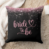Pink Glitter Bridal Shower Cushion Kissen (Decke)