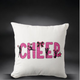 Pink Glitter Cheerleader Cheerleader Cheer Kissen