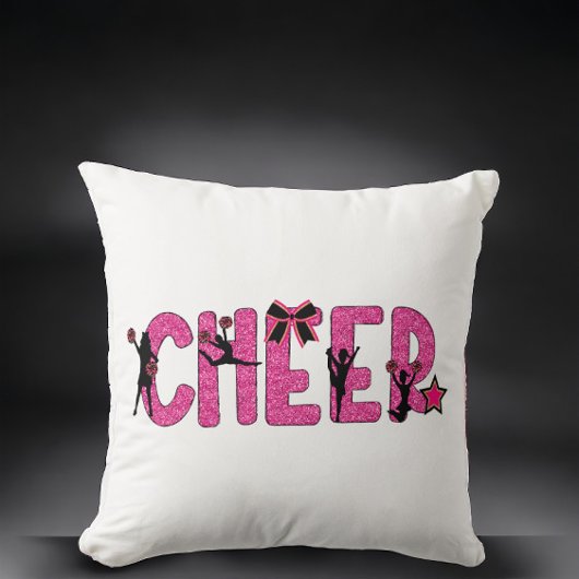 Pink Glitter Cheerleader Cheerleader Cheer Kissen