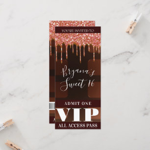 Pink Glitter Drip Schokoladen Candy Bar Party VIP