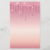 Pink Glitter Dripps EYELASH SALON SERVICE LIST Flyer (Hinten)