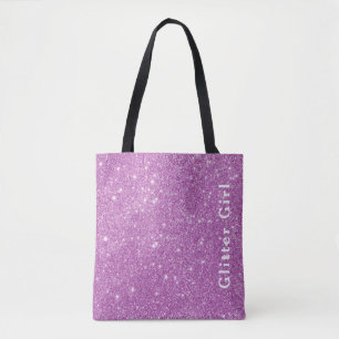 Pink Glitter Girl Zeige deine glänzenden Glamours Tasche