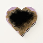 Pink Glitter Leonardo Da Vinci Gioconda Notizblock (Rückseite)