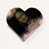 Pink Glitter Leonardo Da Vinci Gioconda Notizblock (Vorderseite)