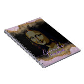 Pink Glitter Leonardo Da Vinci Gioconda Notizblock (Rechte Seite)