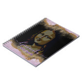 Pink Glitter Leonardo Da Vinci Gioconda Notizblock (Linke Seite)