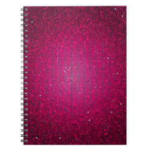 Pink Glitter Pailletten Disco Glanz Spiral Notizbu Notizblock