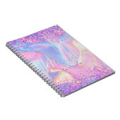 Pink Glitter Pastel Custom  Notizblock (Rechte Seite)