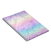 Pink Glitter Pastel Custom  Notizblock (Rechte Seite)