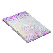 Pink Glitter Pastel Custom  Notizblock (Rechte Seite)