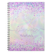 Pink Glitter Pastel Custom  Notizblock (Vorderseite)