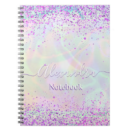Pink Glitter Pastel Custom  Notizblock
