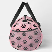 Pink Glitter Paw Print Pet Bag Duffle Bag (Rechts)