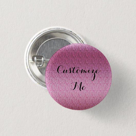 Pink Glittery Gradient Button (Vorne & Hinten)