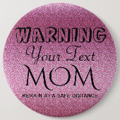 Pink Glittery Gradient Button (Vorderseite)