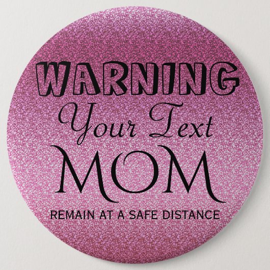 Pink Glittery Gradient Button (Vorderseite)