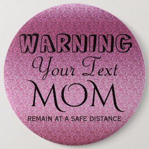 Pink Glittery Gradient Button