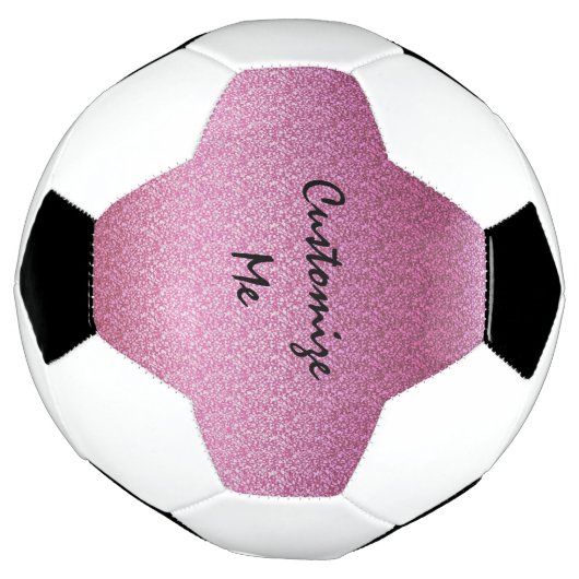 Pink Glittery Gradient Fußball (Gedreht)