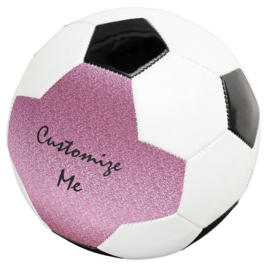 Pink Glittery Gradient Fußball (Dreiviertel)