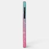 PINK GLITTERY PHONE FALL Case-Mate iPhone HÜLLE (Hinten/Links)