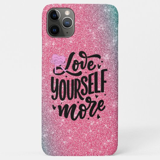 PINK GLITTERY PHONE FALL Case-Mate iPhone HÜLLE (Rückseite)
