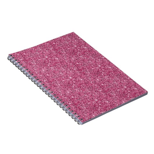 Pink Glitz Glitzer Notizblock (Rechte Seite)