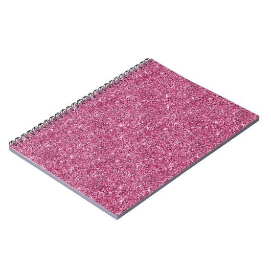 Pink Glitz Glitzer Notizblock (Linke Seite)