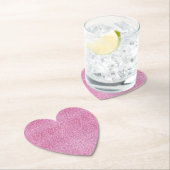 Pink Glitz Glitzer Untersetzer (Vor Ort)
