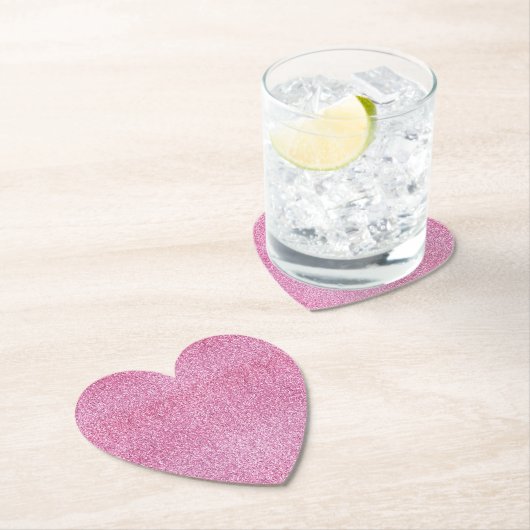 Pink Glitz Glitzer Untersetzer (Vor Ort)