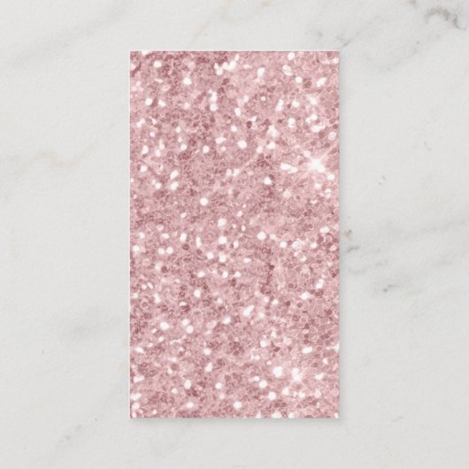 Pink Glitzer Diaper Raffle Babydusche Begleitkarte (Rückseite)