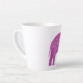 Pink-Glitzer-Elefant Milchtasse (Linke Ecke)
