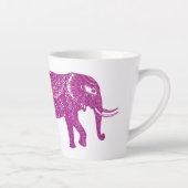 Pink-Glitzer-Elefant Milchtasse (Rechts)