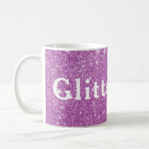 Pink Glitzer Girl Zeigen Sie Ihre Glamour sparkell Kaffeetasse