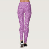Pink Glitzer Girl Zeigen Sie Ihre Glamour sparkell Leggings (Rückseite)