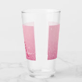 Pink Glitzer Glass Cup mit Name & Initialen Glas (Links)