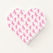Pink Glitzer Horse Pattern Little Girl Vorname Notizblock (Rückseite)