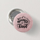 Pink-Glitzer/immer mit dem Kind Button (Vorne & Hinten)