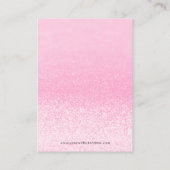 Pink Glitzer Lights Earring Juwelier Display Visitenkarte (Rückseite)