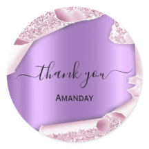 Pink Glitzer Lila Bridal Sweet16. Vielen Dank