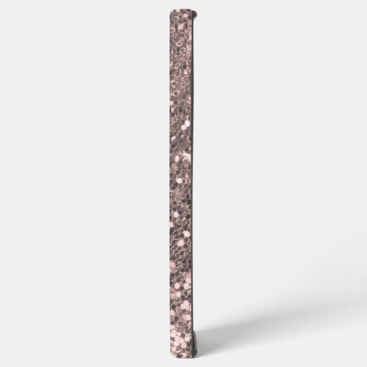 Pink Glitzer Look Handgeschriebener Name  Samsung Galaxy Hülle (Linke Seite)