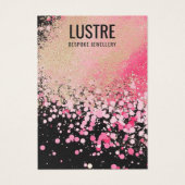 Pink Glitzer Luxury Juwelier Display Card (Vorderseite)