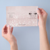 Pink Glitzer Makeup Eyes Lashes DL 3 Packungsbeila Flyer (Handgriff)