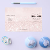 Pink Glitzer Makeup Eyes Lashes DL 3 Packungsbeila Flyer (Einzeln)