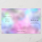 Pink Glitzer Makeup Lash Holographic Blue Flyer (Vorne)