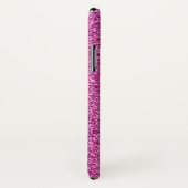 Pink Glitzer Monogramm iPhone X Gehäuse Case-Mate iPhone Hülle (Hinten/Rechts)