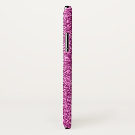 Pink Glitzer Monogramm iPhone X Gehäuse Case-Mate iPhone Hülle (Hinten/Rechts)