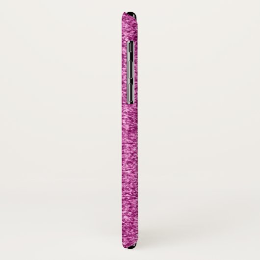 Pink Glitzer Monogramm iPhone X Gehäuse Case-Mate iPhone Hülle (Hinten/Links)