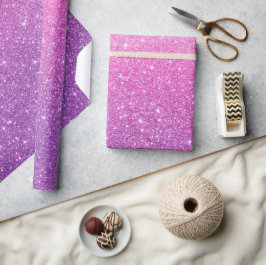 Pink-Glitzer-Muster Geschenkpapier